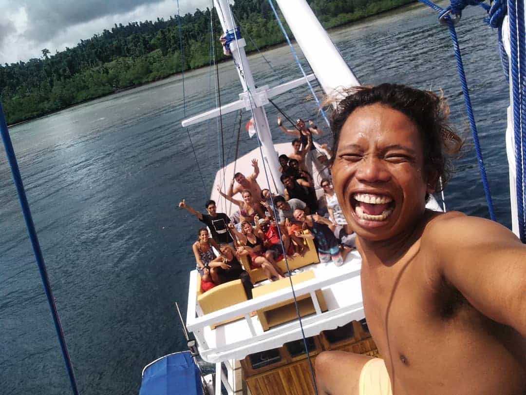 Crew and Guests selfie